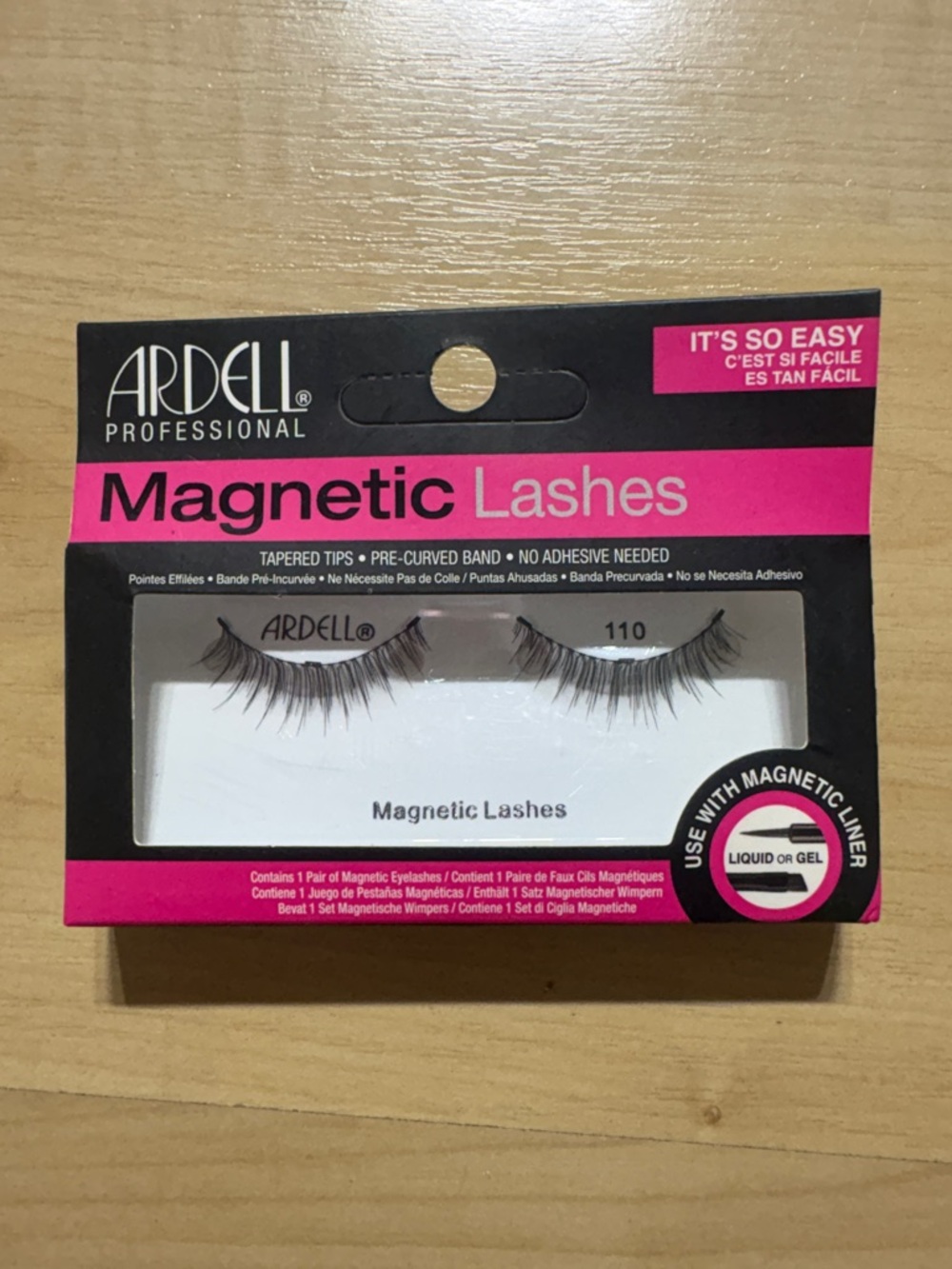 Ardell Magnetic Lashes 110 Black and Pink Packaging